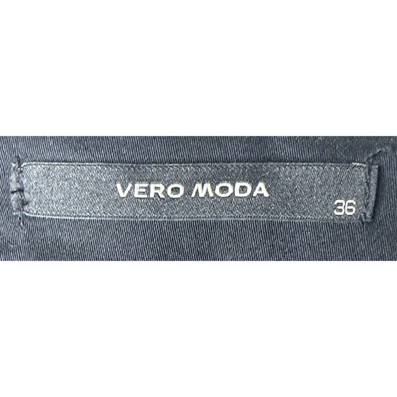 Vero Moda Womens Blazer Jacket Lined 2 Button Stretch Long Sleeve Black Size 36 - Picture 9 of 14